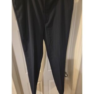 Mens Oakton Ltd Wool Dress Pants Size 40X 32 Heather Blue Flat Front